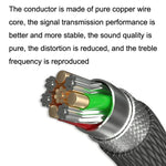 لكابل ترقية سماعة رأس Sennheiser HD518 / HD558 / HD598 / M40X / M50X، 1.2 متر، 2 متر