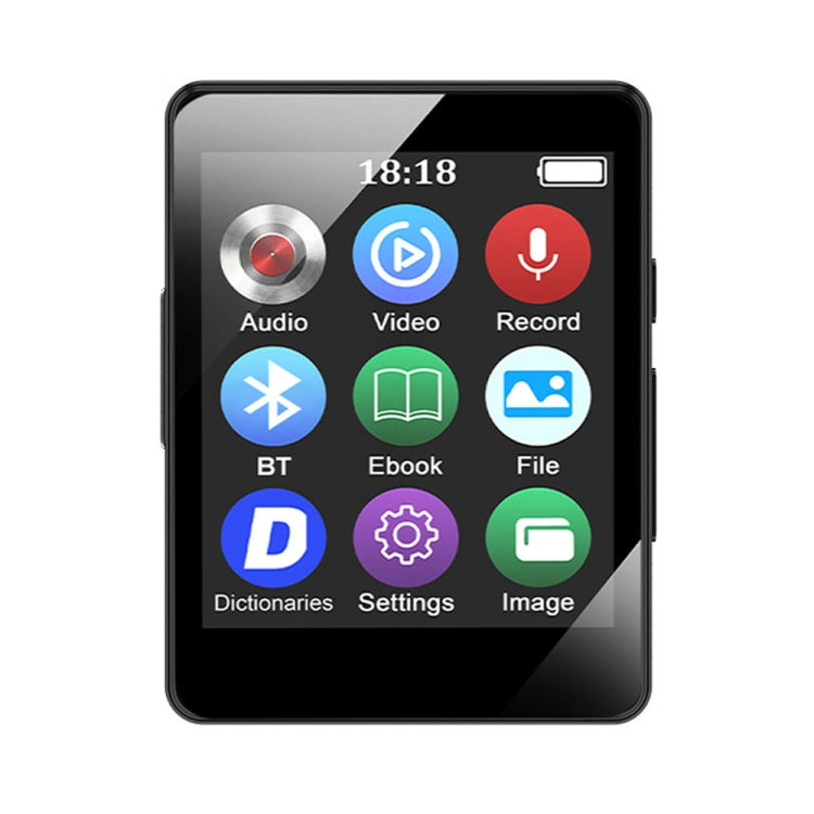 مشغل موسيقى MP3 بلوتوث 5.0 مسجل كتب إلكترونية MP4 وووكمان، بدون بطاقة ذاكرة، 8 جيجابايت، 16 جيجابايت، 32 جيجابايت، 64 جيجابايت، 128 جيجابايت