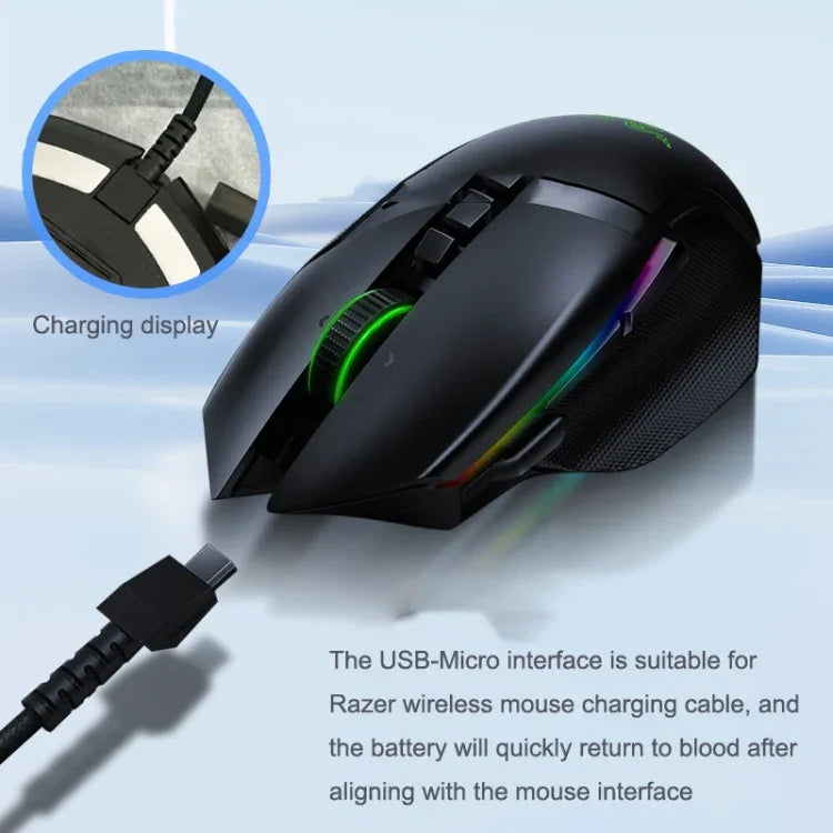 كابل شحن فأرة لاسلكية احترافية لـ Razer / Naga Viper Pro / Viper V2