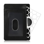 غطاء واقي على شكل بطاقة لتعقب موقع AirTag الجيل الثاني / AirTag الجيل الأول، تصميم خلية النحل أبيض، تصميم خلية النحل أسود