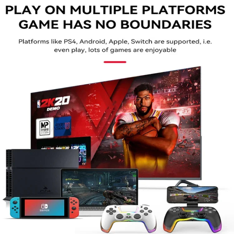 مقبض لاسلكي بلوتوث ملون لجهاز PS4