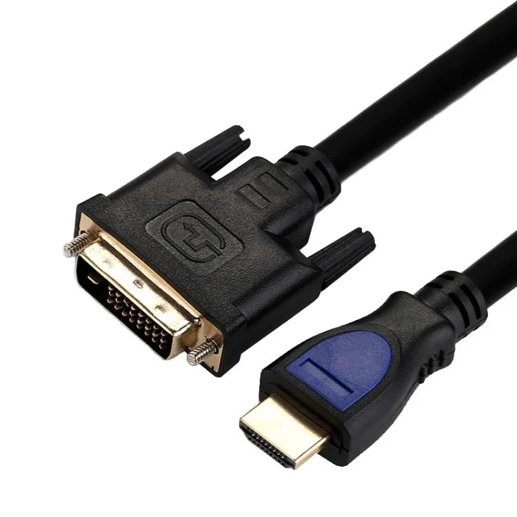 كابل HDMI بطول 3م إلى DVI 24+1P 1080P ثنائي الاتجاه عالي الدقة لتوصيل الكمبيوتر بالشاشة، HDMI إلى DVI