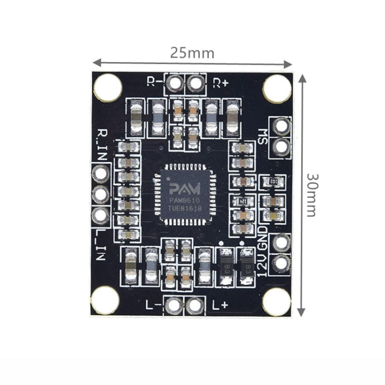 لوحة مضخم صوت رقمي XH-M181 PAM8610 2×15 واط، مضخم صوت ثنائي القناة