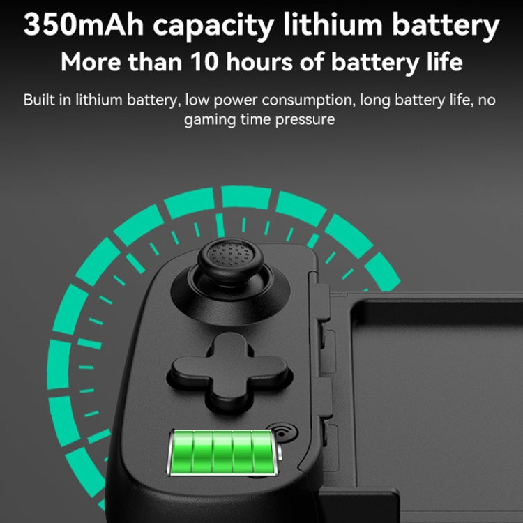 جهاز تحكم ألعاب بلوتوث قابل للسحب D6 مع مستشعر حركة ستة محاور مزدوج القاعة لأجهزة أندرويد/آيفون/سويتش، D6 أسود، D6 أبيض وأسود، D6 أبيض وأحمر