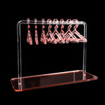 Acrylic Coat Hanger Style Earring Storage Display Stand Holder