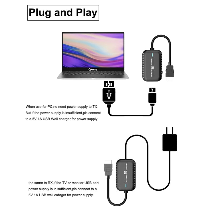 جهاز عرض شاشة عالي الدقة لاسلكي لمسافة 30 متر PWAY DT248W-H لمؤتمرات المكتب ومشاركة الشاشة