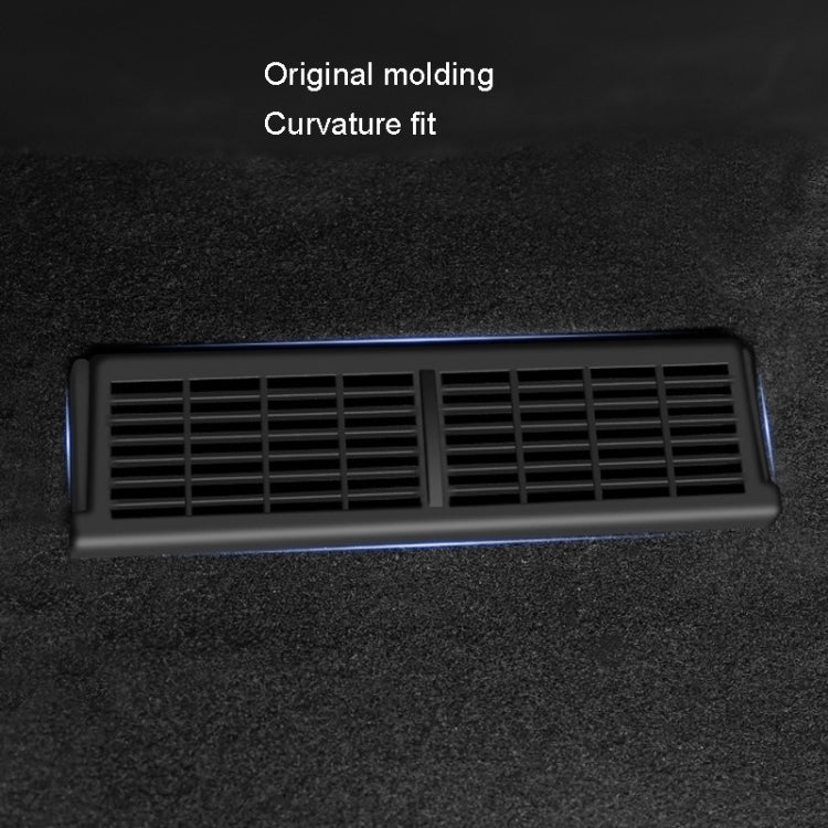 1pair Car Under-seat Vent Protection Cover Decoration Accessories, For Tesla Model Y, For Tesla Model 3
