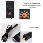 شاحن طاقة تيار مستمر قابل للتعديل 65W 6-20V 3A، قابس أمريكي، قابس أوروبي، قابس بريطاني صغير، قابس أسترالي، قابس بريطاني كبير