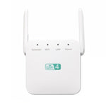 مضخم واي فاي 2.4G 300M مدى طويل، مكرر إشارة واي فاي لاسلكي، قابس أمريكي أبيض، قابس أوروبي أبيض، قابس بريطاني أبيض، قابس أمريكي أسود، قابس أوروبي أسود، قابس بريطاني أسود
