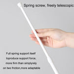 Baking Paint No Punch Curtain Telescopic Rod Hooks Support Bracket, 55cm-90cm