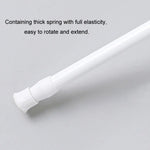 Baking Paint No Punch Curtain Telescopic Rod Hooks Support Bracket, 55cm-90cm