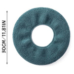 Universal Knitted Washable Toilet Pad Home Thickened Warm Toilet Cover, With Handle Pink, With Handle Gray, With Handle Blue, Flat Pink, Flat Gray, Flat Blue