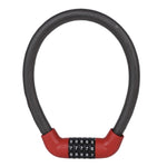 Bicycle And Electrical Vehicle 5-Digit Combination Lock Safety Anti-Theft Cycling Lock, 40 x 1.72cm, 57 x 1.72cm