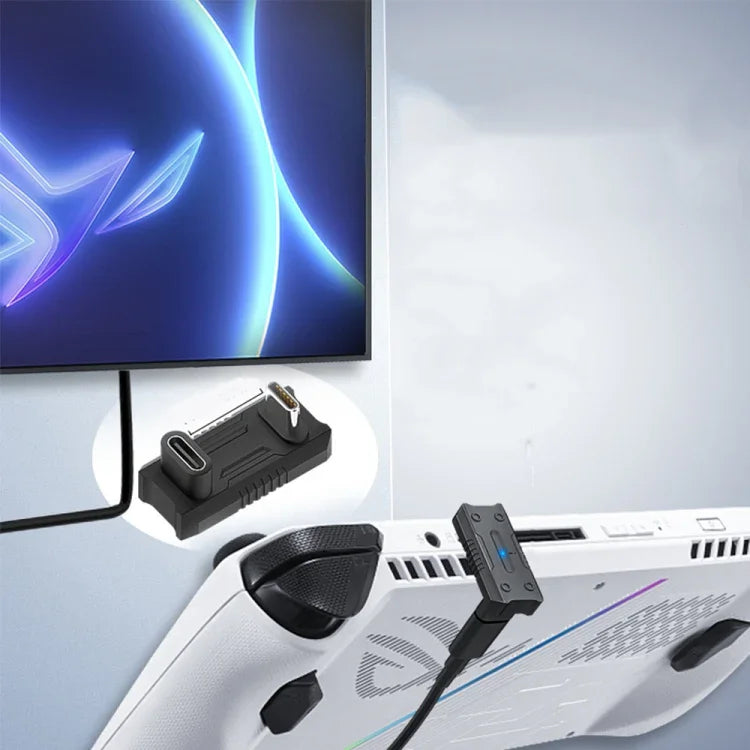 محول بيانات 20Gbps لـ ASUS ROG Ally /Switch مع شحن سريع 140W USB-C/Type-C ودقة 8K 60Hz