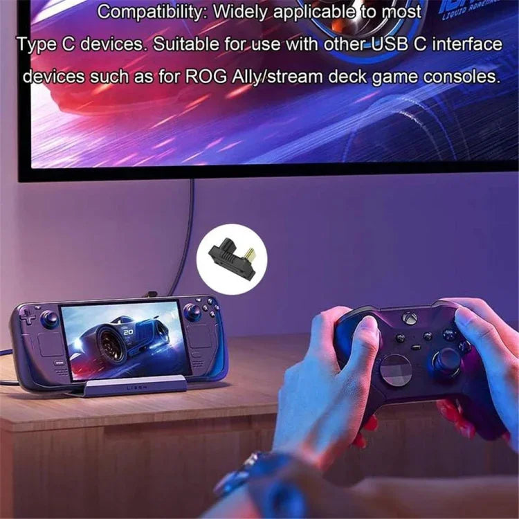 محول بيانات 20Gbps لـ ASUS ROG Ally /Switch مع شحن سريع 140W USB-C/Type-C ودقة 8K 60Hz