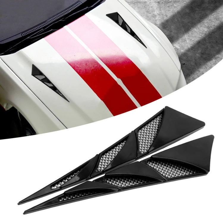 1pair Car Modified Side Air Vent Shark Gill Spoiler Fender