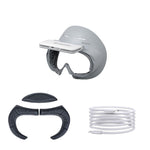 لواقي وسادة وجه نظارات VR PICO 4 Hibloks مع مروحة، قطعة واحدة من PU قطن، قطعتان من PU قطن، قطعة واحدة من حرير الثلج، قطعتان من حرير الثلج