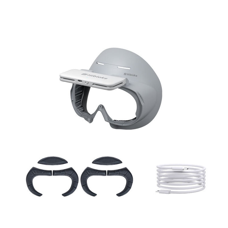 لواقي وسادة وجه نظارات VR PICO 4 Hibloks مع مروحة، قطعة واحدة من PU قطن، قطعتان من PU قطن، قطعة واحدة من حرير الثلج، قطعتان من حرير الثلج