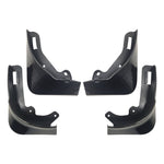 For Tesla Model Y Car Punch-Free Front And Rear Wheel Soft Rubber Mudguards, Matte Black, Carbon Fiber