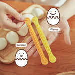Lace Egg Cutter DIY Egg Mold Kitchen Salad Making Tools, 2pcs /Set
