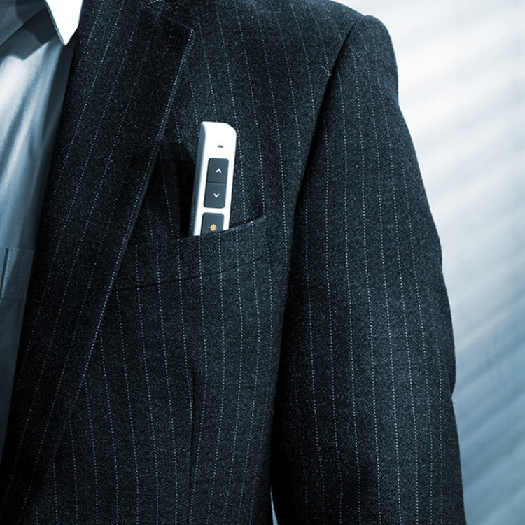Deli جهاز تحكم عن بعد USB لتحويل الصفحات مع ضوء أحمر لتقديم باوربوينت بتردد 2.4 جيجاهرتز، 2802 (أسود)، 2802 (أبيض)