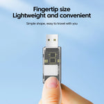 محول OTG USB إلى SD/TF قارئ بطاقات شفاف متعدد الوظائف 2 في 1، شفاف