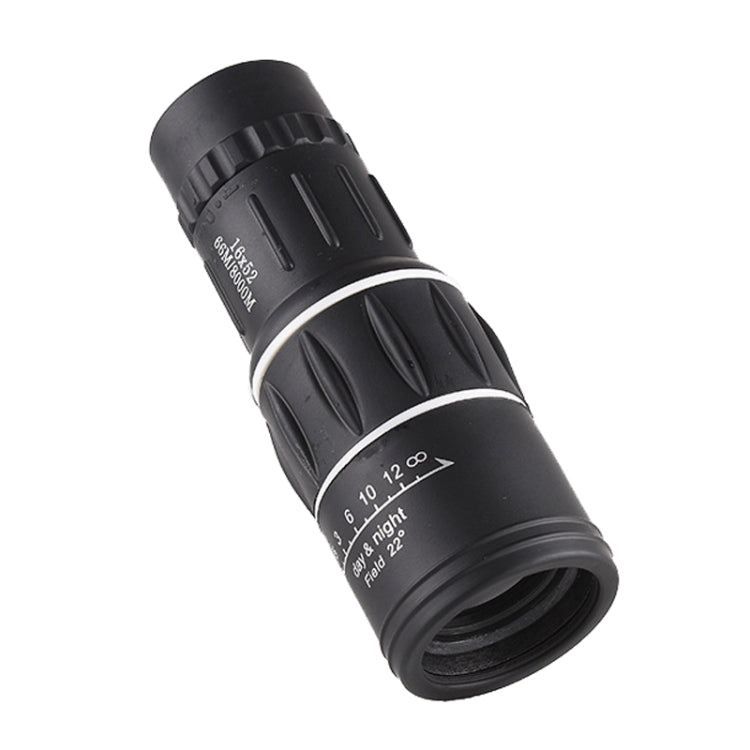تلسكوب أحادي للرؤية الخارجية 16x52 عالي الدقة، منشور 16x52، فيلم أخضر 16x52، بدون حقيبة 16x52، مع مشبك وحامل ثلاثي القوائم 16x52