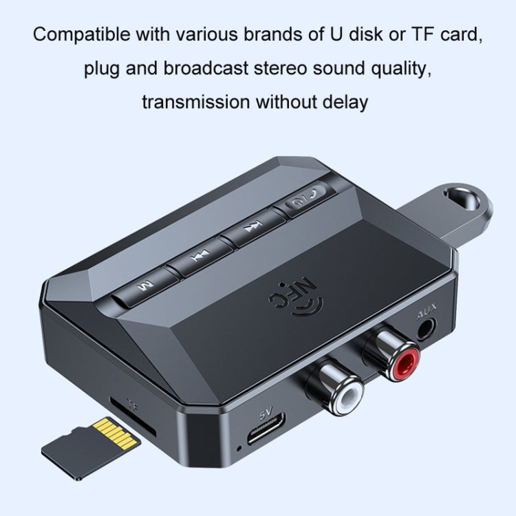 Bluetooth 5.3 Receiver NFC Function Stereo Amplifier To Wireless Adapter, T59