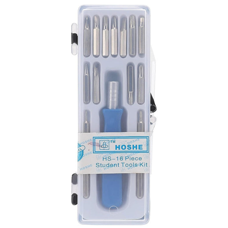 طقم مفكات صغيرة HOSHE 16 في 1 مع رؤوس متعددة لإصلاح الساعات والنظارات