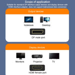 محول فيديو وصوت JINGHUA DP ذكر إلى HDMI أنثى، نسخة 1080P عالمية، نسخة 4K عالمية