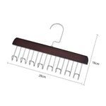 Wooden Sling Hanger Lingerie Vest Tie Organizer Household Wave Drying Racks