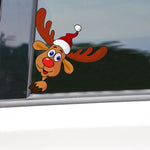 Santa Claus Elk Car Window Decorative Stickers Car Side Window Bumper Decal, A Model 13 x 9cm, A Model 20 x 14cm, B Model 13 x 11cm, B Model 20 x 17cm, C Model 13 x 10cm, C Model 20 x 16cm