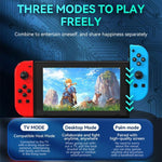 يد تحكم ألعاب JOY-02 لليسار واليمين مع أضواء RGB وإحساس بالجسم، لوحة ألعاب بلوتوث لـ Switch / Switch OLED / Switch Pro / Switch Lite / Switch Joycon، أسود، رمادي
