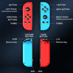 مقبض ألعاب JOY-02 الأيسر والأيمن مع أضواء RGB وإحساس بالجسم، لوحة ألعاب بلوتوث لـ Switch / Switch OLED / Switch Pro / Switch Lite / Switch Joycon، أزرق أحمر، أخضر أزرق، أبيض