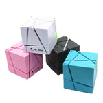 مكبر صوت بلوتوث ذكي صغير Qone Cube AI مع تحكم صوتي وإضاءة RGB، تحكم صوتي AI (أزرق)، تحكم صوتي AI (وردي)، تحكم صوتي AI (أسود)، تحكم صوتي AI (أبيض)