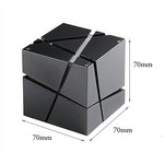 مكبر صوت بلوتوث ذكي صغير Qone Cube AI مع تحكم صوتي وإضاءة RGB، تحكم صوتي AI (أزرق)، تحكم صوتي AI (وردي)، تحكم صوتي AI (أسود)، تحكم صوتي AI (أبيض)