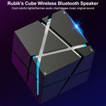مكبر صوت بلوتوث ذكي صغير Qone Cube AI مع تحكم صوتي وإضاءة RGB، تحكم صوتي AI (أزرق)، تحكم صوتي AI (وردي)، تحكم صوتي AI (أسود)، تحكم صوتي AI (أبيض)
