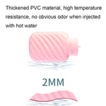 كيس ماء مقاوم للانفجار من PVC مملوء بالماء بفرو أرنب صناعي للكمادات الباردة / الساخنة، وردي 500 مل، أخضر 500 مل، أزرق 500 مل، وردي 1000 مل، أخضر 1000 مل، أزرق 1000 مل