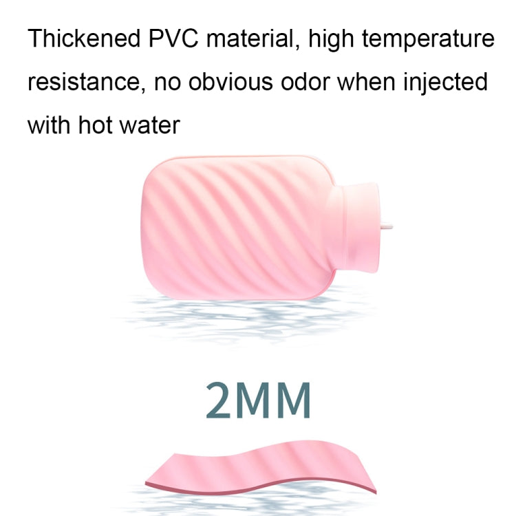 كيس ماء مقاوم للانفجار من PVC مملوء بالماء بفرو أرنب صناعي للكمادات الباردة / الساخنة، وردي 500 مل، أخضر 500 مل، أزرق 500 مل، وردي 1000 مل، أخضر 1000 مل، أزرق 1000 مل
