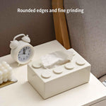 Multifunctional Cartoon Building Block Tissue Storage Box Living Room Coffee Table Decorations, Blue, Green, Red, Black, White