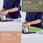 Leaf Shape Kitchen Sink Silicone Water Deflector Home Dishwashing Suction Cup Anti-splash Tools, Green, Yellow, White