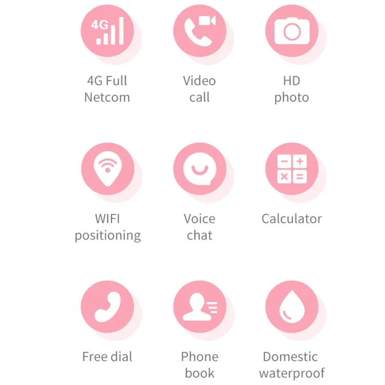 ساعة هاتف ذكية للأطفال Y36 بشاشة 1.44 بوصة، مكالمات فيديو 4G، مقاومة للماء، مع وظيفة SOS