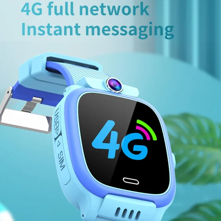 ساعة هاتف ذكية للأطفال Y36 بشاشة 1.44 بوصة، مكالمات فيديو 4G، مقاومة للماء، مع وظيفة SOS