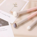 Wet and Dry Dual-use Portable Concealer Brush Multifunctional Beauty Tool, 3pcs /Set, Mushroom Style, Diagonal Style