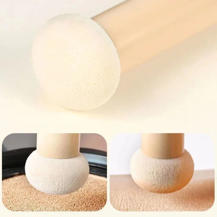 Wet and Dry Dual-use Portable Concealer Brush Multifunctional Beauty Tool, 3pcs /Set, Mushroom Style, Diagonal Style
