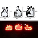 Car Interactive Finger Light Multi-function Warning Anti-rear Collision Light, Thumbs Up, Scissor Hand, OK