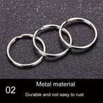10pcs 1.5 X 25mm Key Holder Ring Metal Key Chain Charm Ring