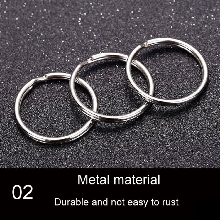 10pcs 1.5 X 25mm Key Holder Ring Metal Key Chain Charm Ring