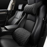 Car Seat Memory Foam Support Cushion, Black Headrest