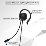 SOYTO SY227 Single-side Operator Ear Hook Headset Corded Computer Headset, 3.5mm, Separation USB Wire Control